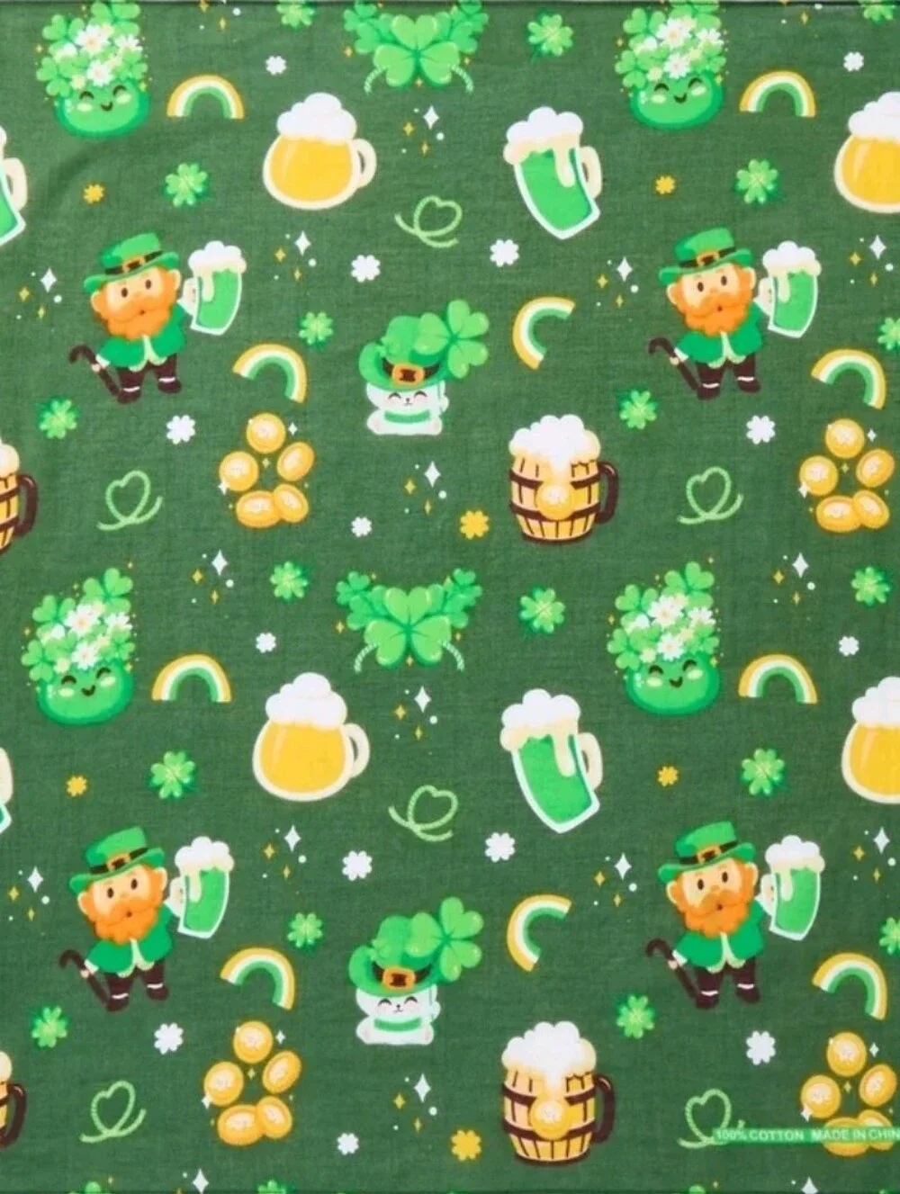 Patrick's Day Green Bandana.  T22